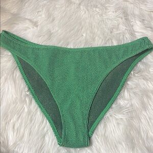 NWOT Good American Green Sparkly Textured Swim Bottoms 5/6 (1X-2X)